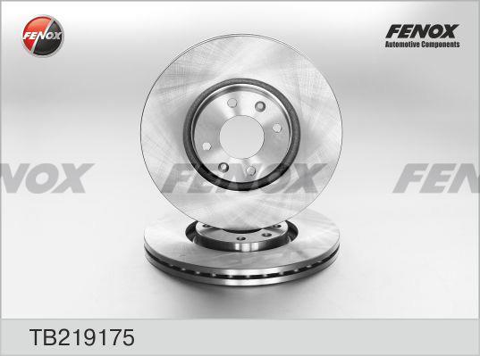 Fenox TB219175 Front brake disc ventilated TB219175