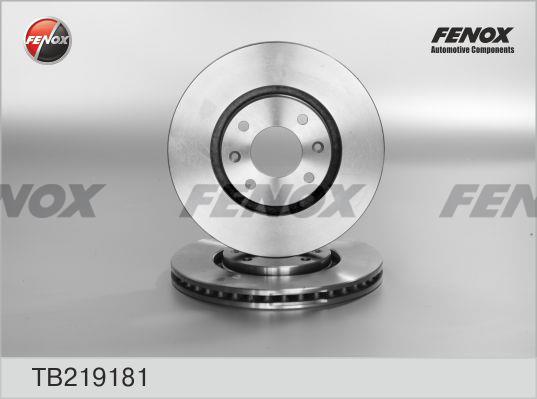 Fenox TB219181 Front brake disc ventilated TB219181