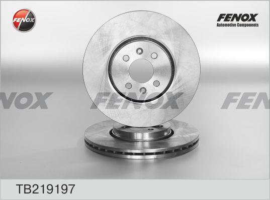 Fenox TB219197 Front brake disc ventilated TB219197