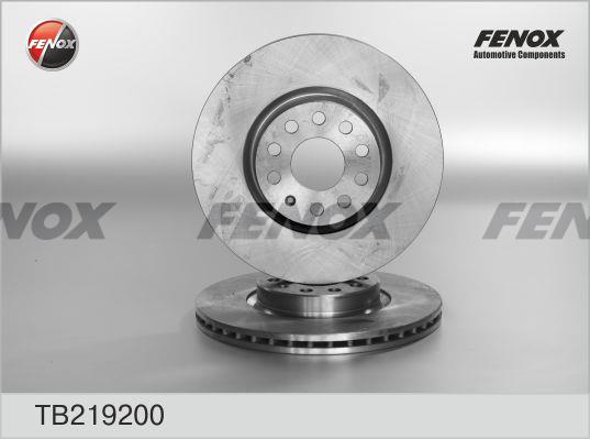 Fenox TB219200 Front brake disc ventilated TB219200