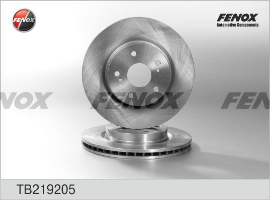 Fenox TB219205 Front brake disc ventilated TB219205