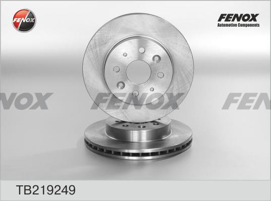 Fenox TB219249 Front brake disc ventilated TB219249