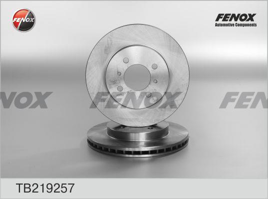 Fenox TB219257 Front brake disc ventilated TB219257