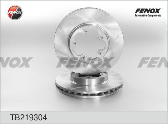 Fenox TB219304 Front brake disc ventilated TB219304