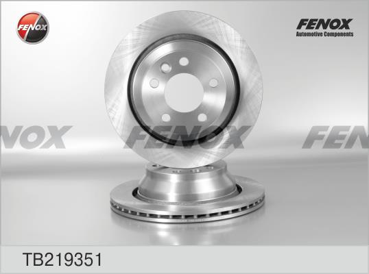 Fenox TB219351 Rear ventilated brake disc TB219351