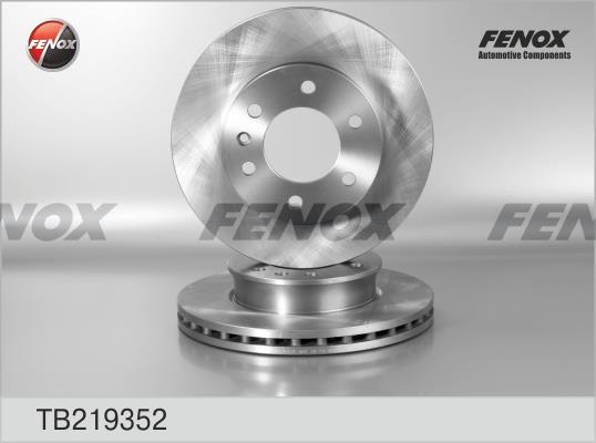 Fenox TB219352 Front brake disc ventilated TB219352
