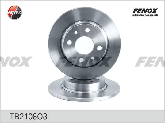 Fenox TB2108O3 Unventilated front brake disc TB2108O3