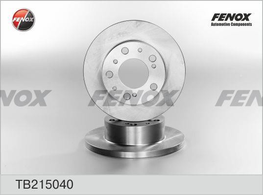 Fenox TB215040 Unventilated front brake disc TB215040