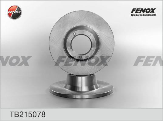 Fenox TB215078 Unventilated front brake disc TB215078