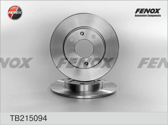 Fenox TB215094 Unventilated front brake disc TB215094