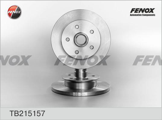 Fenox TB215157 Unventilated front brake disc TB215157