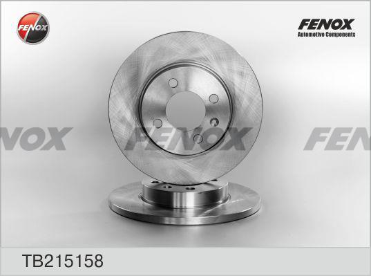 Fenox TB215158 Unventilated front brake disc TB215158