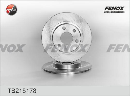 Fenox TB215178 Unventilated front brake disc TB215178
