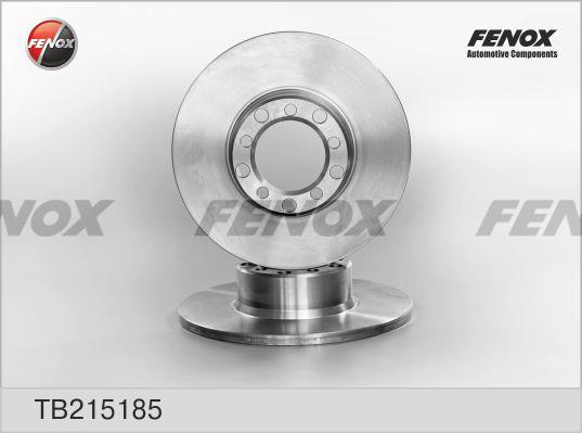 Fenox TB215185 Unventilated front brake disc TB215185