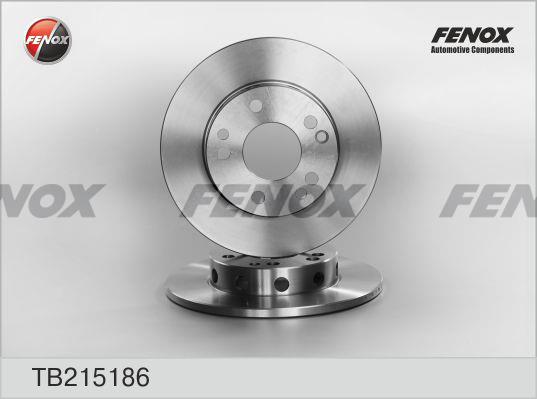 Fenox TB215186 Unventilated front brake disc TB215186