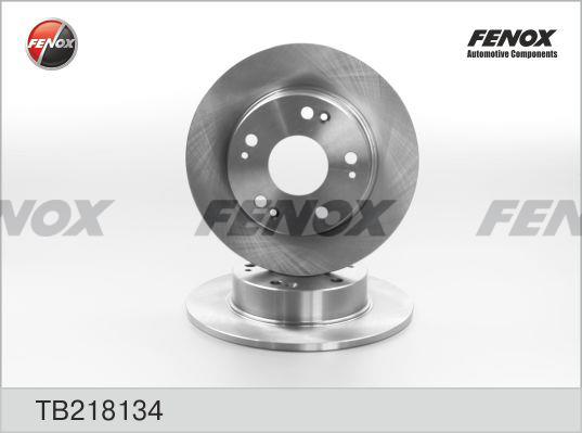 Fenox TB218134 Rear brake disc, non-ventilated TB218134