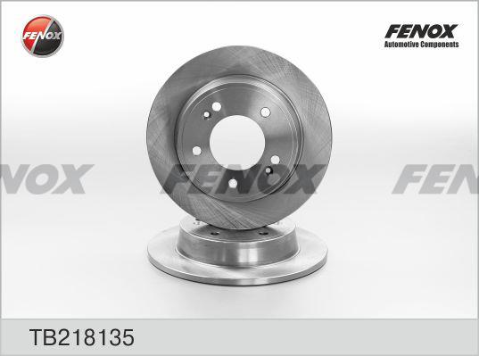 Fenox TB218135 Rear brake disc, non-ventilated TB218135