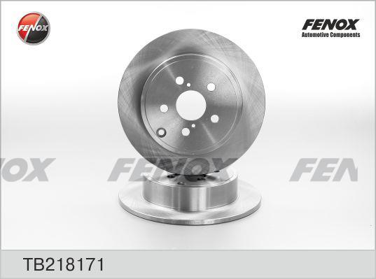 Fenox TB218171 Rear brake disc, non-ventilated TB218171