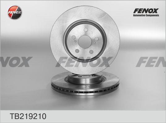 Fenox TB219210 Front brake disc ventilated TB219210