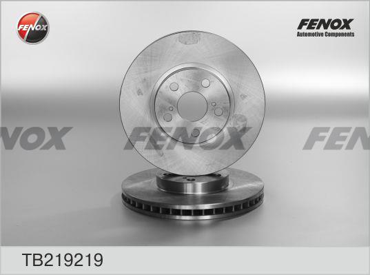 Fenox TB219219 Front brake disc ventilated TB219219