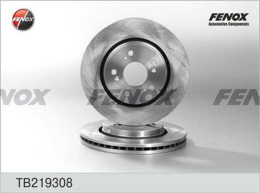 Fenox TB219308 Front brake disc ventilated TB219308