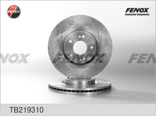 Fenox TB219310 Front brake disc ventilated TB219310