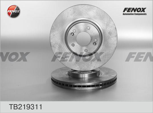 Fenox TB219311 Front brake disc ventilated TB219311