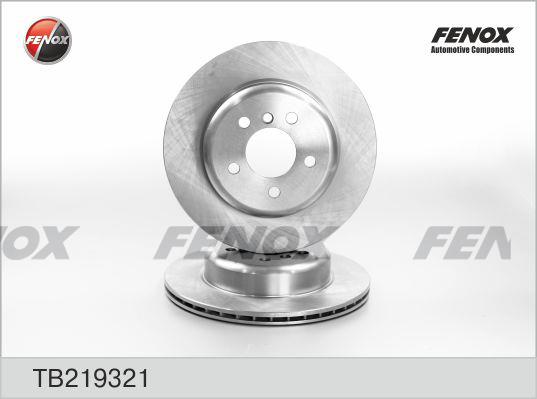 Fenox TB219321 Rear ventilated brake disc TB219321