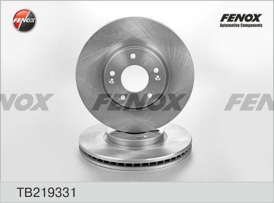 Fenox TB219331 Front brake disc ventilated TB219331