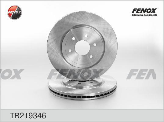 Fenox TB219346 Front brake disc ventilated TB219346