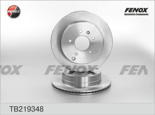 Fenox TB219348 Rear ventilated brake disc TB219348