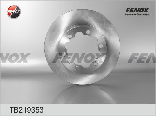 Fenox TB219353 Rear ventilated brake disc TB219353