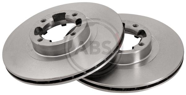 Front brake disc ventilated ABS 15656