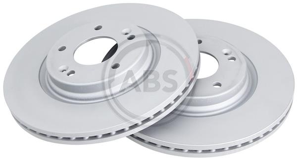 ABS 18561 Front brake disc ventilated 18561