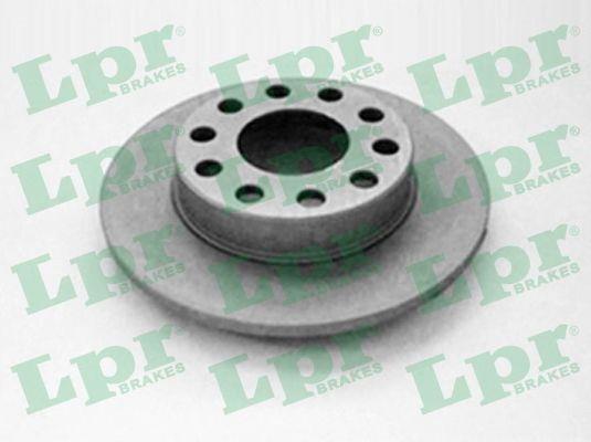LPR A1007PR Rear brake disc, non-ventilated A1007PR