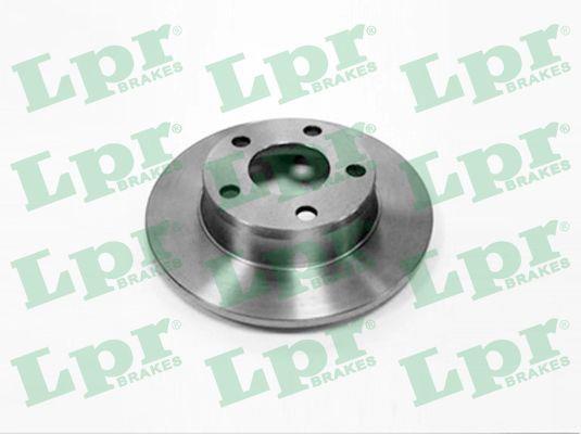 LPR A1601P Rear brake disc, non-ventilated A1601P