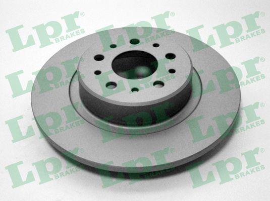 LPR A2001PR Rear brake disc, non-ventilated A2001PR