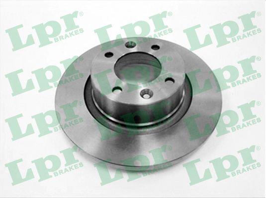 LPR C1002P Rear brake disc, non-ventilated C1002P