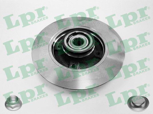 LPR C1005PCA Rear brake disc, non-ventilated C1005PCA