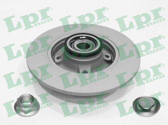 LPR C1005PRCA Rear brake disc, non-ventilated C1005PRCA