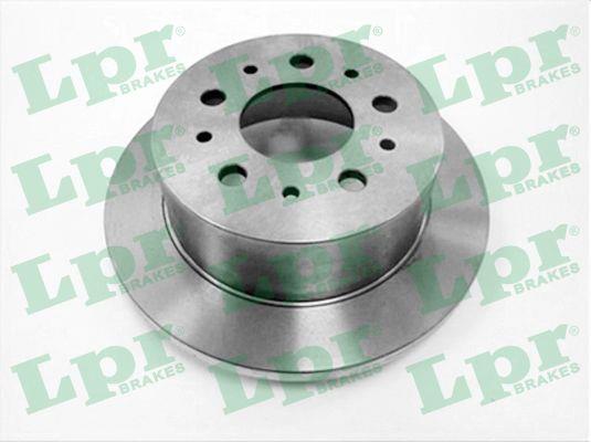 LPR C1006P Rear brake disc, non-ventilated C1006P