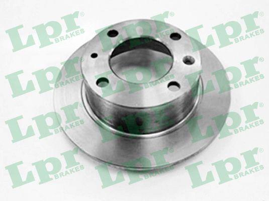 LPR C1121P Rear brake disc, non-ventilated C1121P