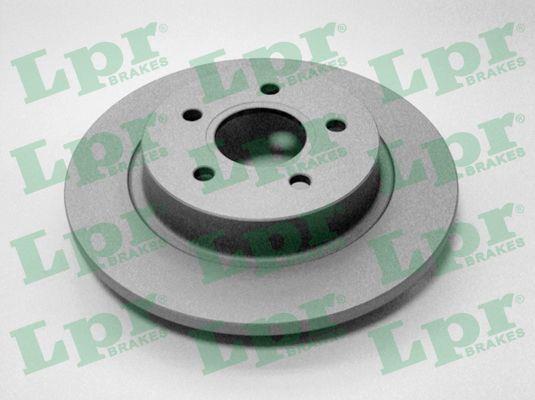 LPR F1010PR Rear brake disc, non-ventilated F1010PR
