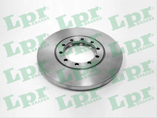 LPR F1019P Rear brake disc, non-ventilated F1019P