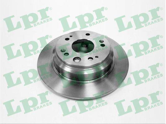 LPR H1009P Rear brake disc, non-ventilated H1009P