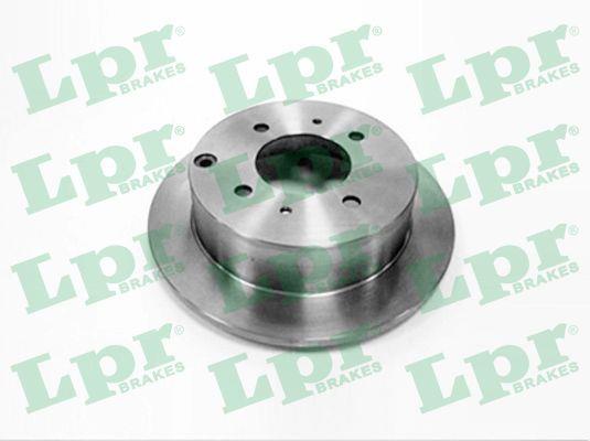 LPR H2009P Rear brake disc, non-ventilated H2009P