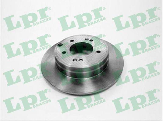 LPR H2016P Rear brake disc, non-ventilated H2016P