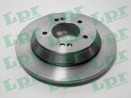 LPR K2034P Rear brake disc, non-ventilated K2034P