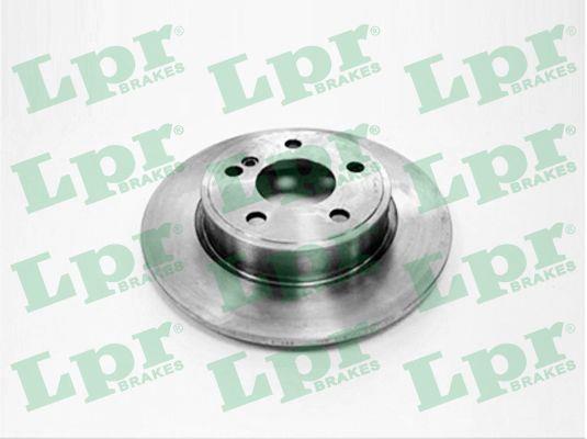 LPR M2081P Rear brake disc, non-ventilated M2081P