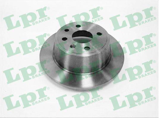 LPR O1231P Rear brake disc, non-ventilated O1231P